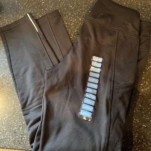 NWT fleeced lined leggings size large